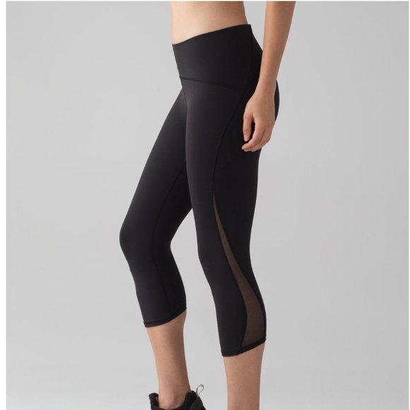 lululemon athletica Pants - Lululemon Train Times Crop 17" Black 4